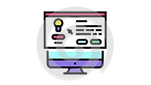 advertis pop-up window color icon animation