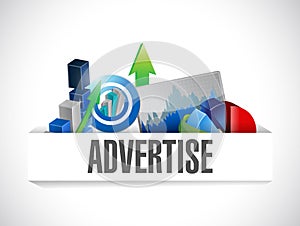 Advertise business illustration design photo