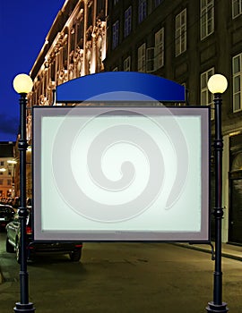 Advertise citylight with clear ad place