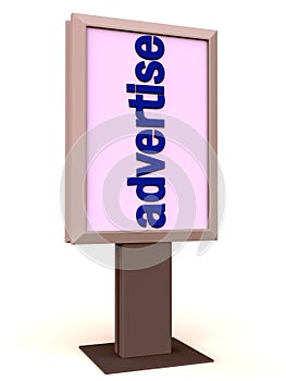 Advertise on a display