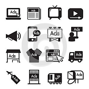 Advertise icon set