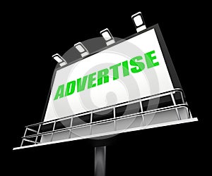 Advertise Sign Represents Promotion and