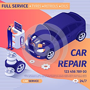 Advertisement for Full Car Repair with Diagnostics
