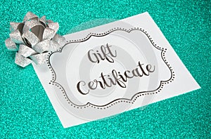 Advertisement for Gift Certificates