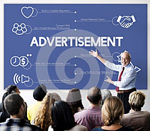 Advertisement Strategy Business Progress Concept