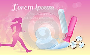 Advertising Banner Hygienic Feminine Products