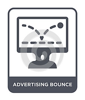 advertising bounce icon in trendy design style. advertising bounce icon isolated on white background. advertising bounce vector