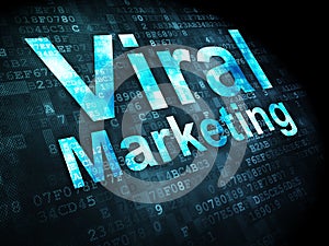 Advertising concept: Viral Marketing on digital