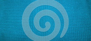 Blue mesh fabric texture background.