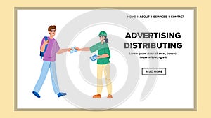 advertising distributing vector