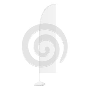 Advertising flag pole mock up