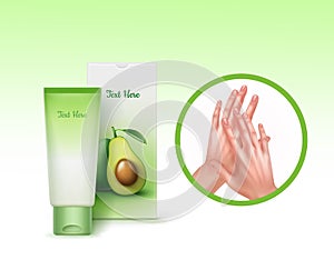 Advertising hands cream