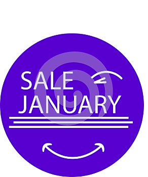 ADVERTISING ICON FOR YOUR PRODUCT SALE JANUARY WITH EYE