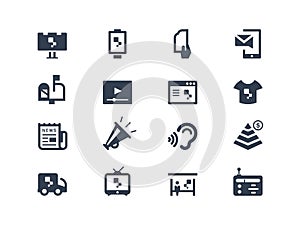 Advertising icons