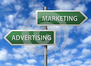 Advertising and marketing sign