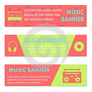 Advertising musical banners