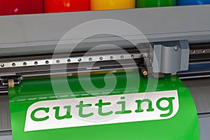 Advertising services for plotter cutting vinyl film