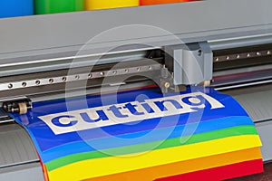 Advertising services for plotter cutting vinyl film