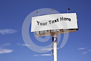 Advertising Sign - Add Text or Image
