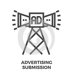 Advertising submission icon