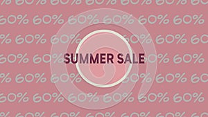 Advertising video for the summer sale with big discounts