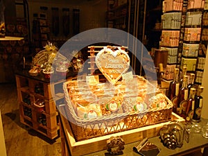 Advertising windows and interiors of Viennese shops - Vienna, Austria