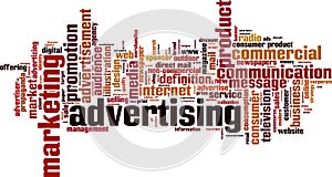Advertising word cloud