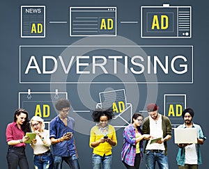 Advertisting Commercial Marketing Digital Branding Concept