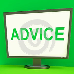 Advice Screen Means Guidance Advise Recommend