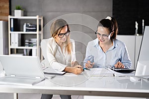 Advisory Accountant Woman In Office