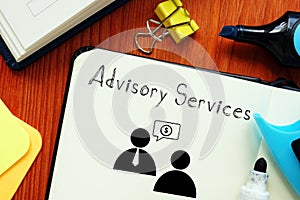 Advisory services is shown using a text