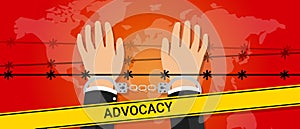 Advocacy helping hand people under pressure