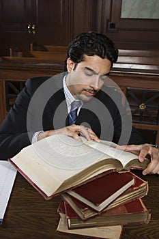 Advocate Reading Law Book photo