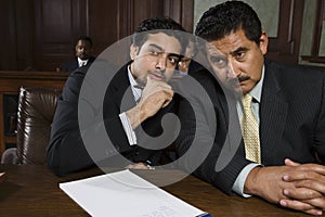 Advocate Sharing A Point With Client