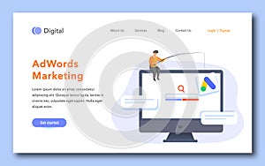 AdWords marketing landing page design
