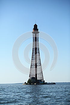 The Adziogol Lighthouse StanislavAdzhyhol or Stanislav Range Rear light, the tallest lighthouse of Ukraine, located in Dnieper