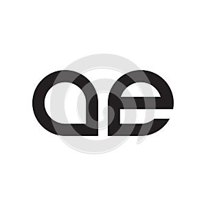 ae initial letter vector logo icon