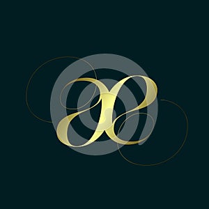 AE monogram logo. Lowercase letter a, letter e font icon.