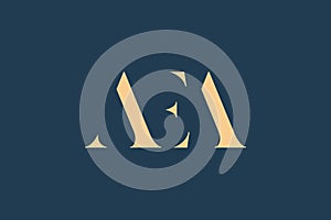 AEA abstract letter logo design