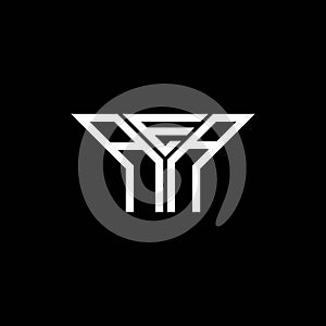 AEA letter logo creative design with vector graphic, AEA