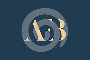 AEB abstract letter logo design