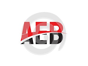 AEb Letter Initial Logo Design Vector Illustration photo