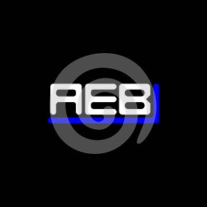 AEB letter logo creative design with vector graphic, photo