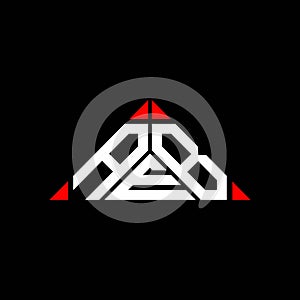 AEB letter logo creative design with vector graphic, AEB photo