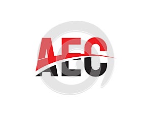 AEC Letter Initial Logo Design Vector Illustration
