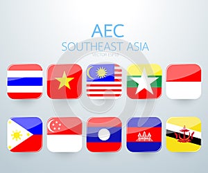 AEC Southeast Asia flag icon