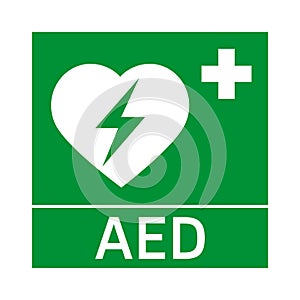 Aed emergency defibrillator aed icon