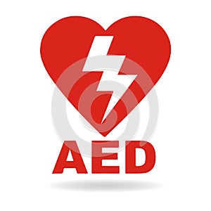 AED Emergency defibrillator AED icon icons Medical logo cpr Vector eps symbol location automated external