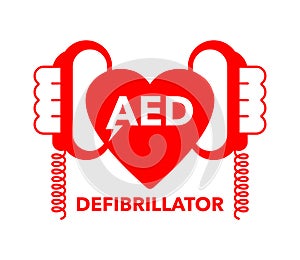 AED icon - Automated external defibrillator