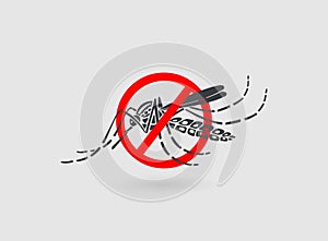 Aedes Aegypti mosquitoes logo vector photo